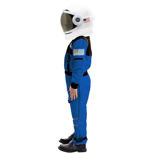 image for Spooktacular Creations Blue Astronaut Costume with Helmet, Space Suit 