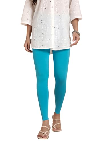 Image of TWIN BIRDS Super Stretchable Cotton Elasthane Fabric Ankle Length Leggings for Women