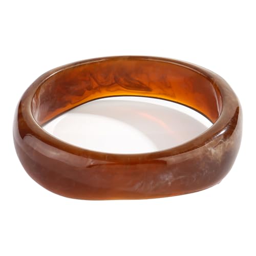 Chunky Acrylic Bangles Bracelets For Women Geometric Acrylic Resin Acetate Mottled Wide Bangle Bracelet Statement Colorful Bangles for Party
