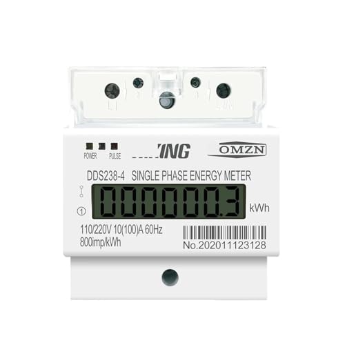 Compteur KWH monophasé à écran LCD rétroéclairé pour un contrôle rigoureux du Watt-heure