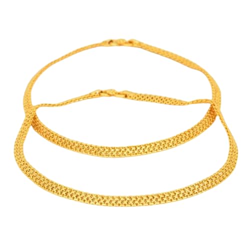 Zizer Urvashi Anklet Kolusu - Micro Gold Plated for Elegance and Tradition – Jewellery for Women (6.5 Inches) (Urvashi Anklet Kolusu, 12 Inches) (B0CPJLJSFW) Amazon Price History, Amazon Price Tracker