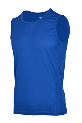 H.MILES Homme Running Débardeur Séchage Rapide T-Shirt sans Manches pour Fitness Gymnase Entraînement