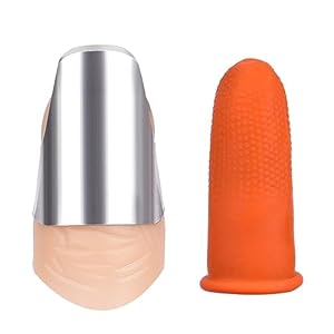 LOVIVER 2 stks Tuinieren Siliconen Duim Mes Oogsten Tool Vinger Plant Fruit Plukken Messen Separator Tuin Tool