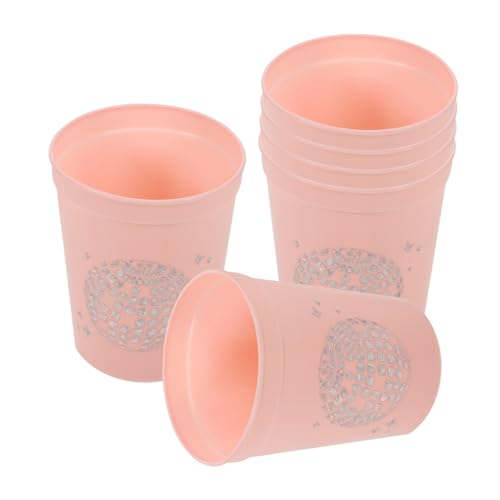 Lurrose 6pcs Unbreakable Plastic Cups for Parties Reusable Drinking Cups Charming Disco Pattern for Juice Beverages and Party Supplies Safe and Design