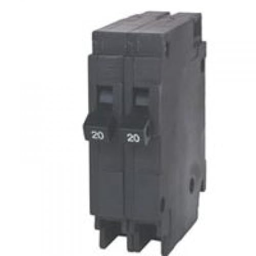 Siemens Q2020 Two 20-Amp Single Pole 120-Volt Circuit Breakers for use only where Type QT breakers are allowed