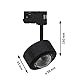 Paulmann 91390 LED Schienensystem ProRail3 Schienenspot Aldan 8,5W 3000K 230V Schwarz, Chrom dimmbar Schienensysteme Deckenschiene Metall