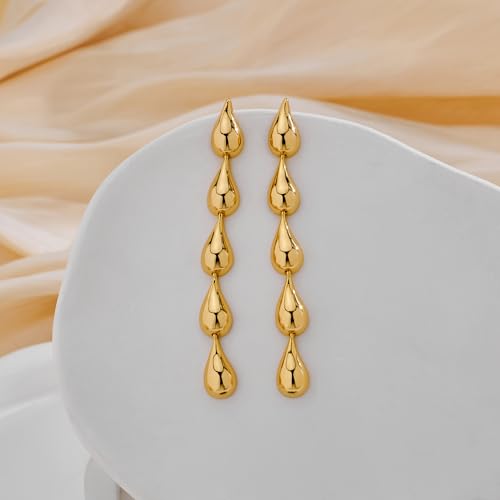 FAMARINE Long Earrings Women Dangle Earrings Waterdrop Long Drop Earrings Dangling4