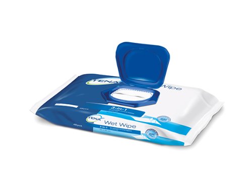 Tena Wet Wipes Salviette Per L'Igiene Quotidiana- 12 Pacchetti X 48 Salviette
