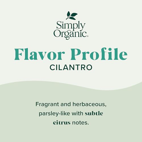 Simply Organic Cilantro Leaf - Certified Organic, Kosher | 9.36 Ounce (Pack of 1)
