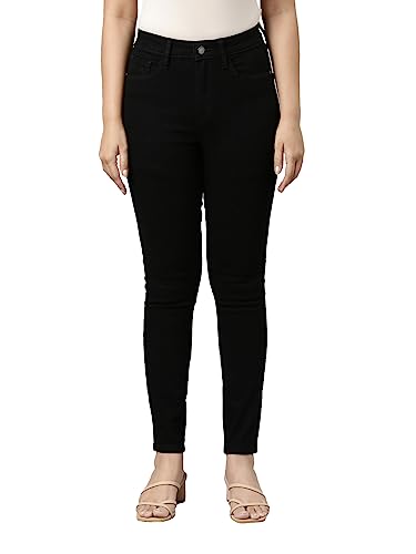 Image of GO COLORS Soft Cotton Blend Skinny Jeans Full Length for Women| Breathable, Mid Rise