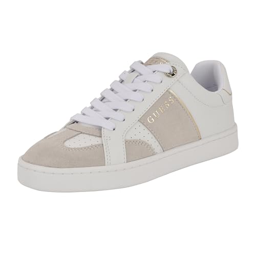 Guess Women's JRONE Sneaker, White/Grey 141, 8