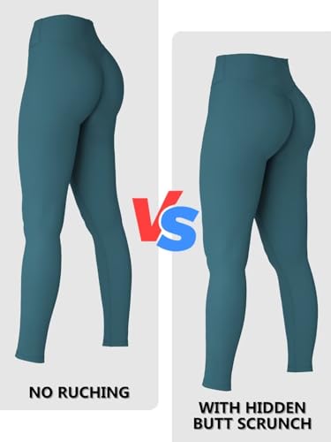 Image of Sunzel Sunzfly Invisible Butt Scrunch Workout Leggings for Women, Butt Lifting High Waisted Gym Yoga Pants with Tummy Control