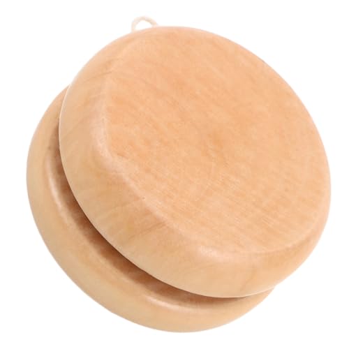 LIOOBO Unfinished Wood Yoyo Toy for Beginners Boys and Girls Party Favors Compact Wooden Yo-yo for Boys and Girls
