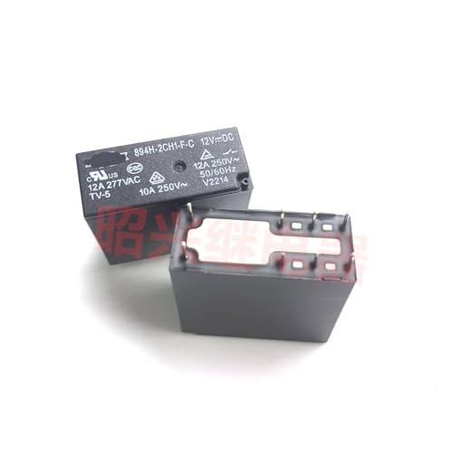 Relé 12VDC 894H-2CH1-FC componente electrónico para placas PCB y automatismos