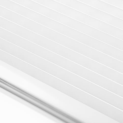 Foto von Sonello Plissee Klemmfix ohne Bohren 75cm x 100cm Weiß Faltrollo Plisseerollo Jalousie für Tür & Fenster Blickdicht Sichtschutz Sonnenschutz Fertifplissee Rollo