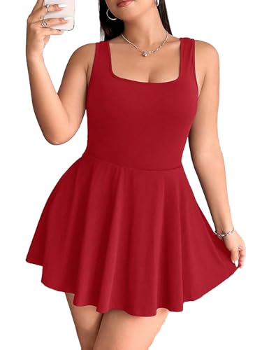 Image of Women's Play Dress, Short Sleeve Mini Skirt with Pockets, Black, Size XL