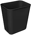 Nipogear 3 Gallons Efficient Trash Can Wastebasket, Fits Under Desk, Kitchen, Home, Office (Black, 3 Gallons)