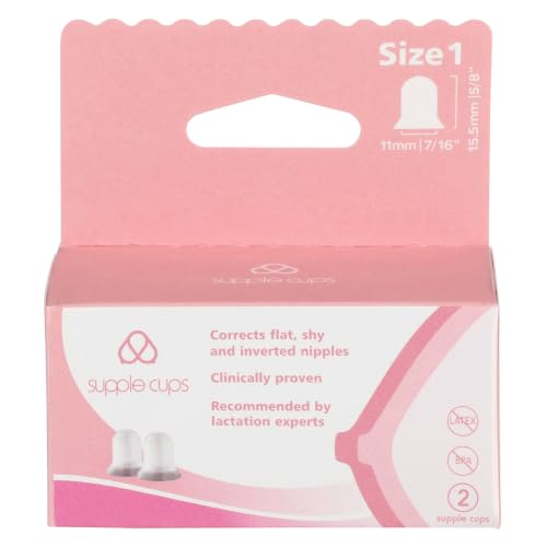 Supple Cups for Flat Shy and Inverted Nipples (Size 1)