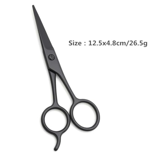 Juego de 3 tijeras para recortar barba de acero inoxidable 6