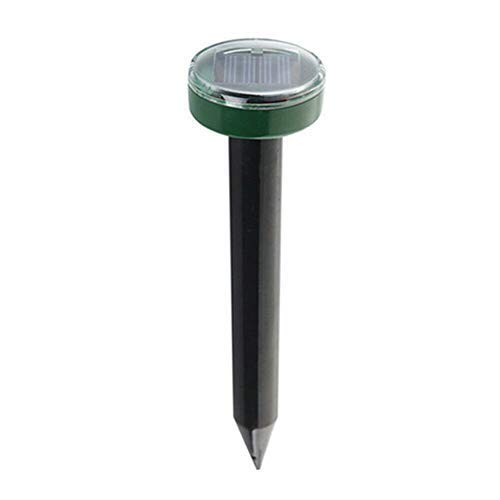 Preisvergleich Produktbild Mooyii Maulwurfabwehr, Ultrasonic Maulwurfabwehr, Solar Tiervertreiber Maulwurffalle Hundeschreck, Maulwurfschreck, Maulwurfbekämpfung, Wühlmausschreck,Maulwurf, onic Repeller (1 PC)