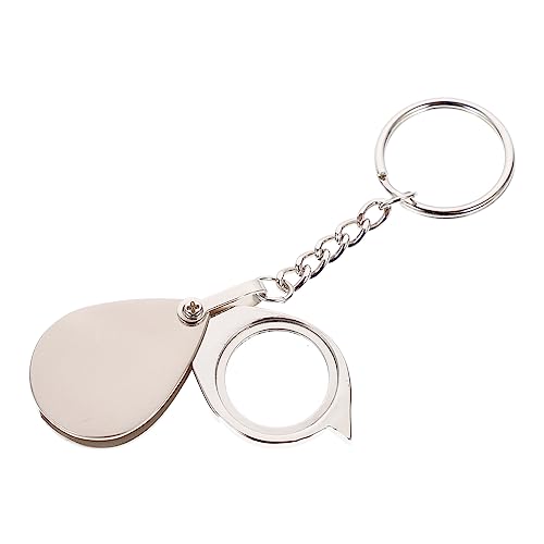 IWOWHERO 15x Loupe Magnifier Keychain Magnifier Carabiner for Jewelry Coins Stamps
