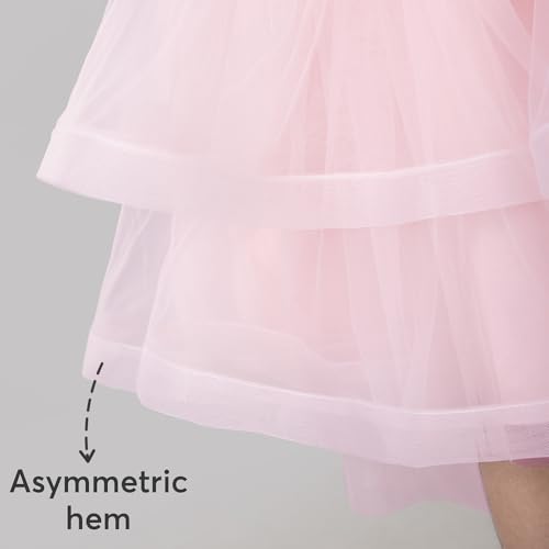 Image of Hopscotch Girls Sleeveless Pink Beaded Cascade Dress