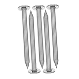 Outanaya 5-Teilige Vermessungsnägel Aus Rostfreiem Stahl Für Präzise Markierungspfähle Kontrollpunkte Nivellierpunkte Wiederverwendbare Messmarkierungsnägel Für Gelände Und Beobachtung