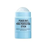 PEACE OUT Pore Perfecting Stick Acne Solution & Blackhead Remover, Glycolic Acid & Salicylic Acid Cleanser, Works Like a Face Wash, Skincare Facial Cleanser & Exfoliating Facial Scrub, 15g /0.53oz