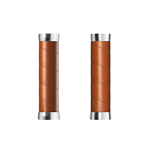 Brooks Slender Leather Grips (130 + 130 mm) Honey-New22 Unisex Adult Handlebar, Gold, Standard