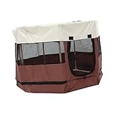 Parc pour chats : en tissu oxford et en maille plastique, il a une forte adhérence et une forte résistance, n'est facile à endommager et peut être utilisé longtemps, maison de couchage pour animaux de compagnie