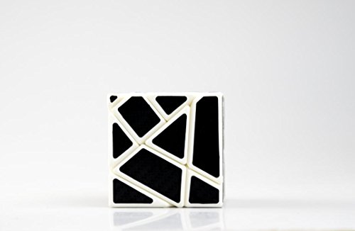 Cuberspeed Ghost 3X3 White With Black Sticker Magic Cube 3X3 Ghost White 3X3X3 Speed Cube Black Sticker #TOP1