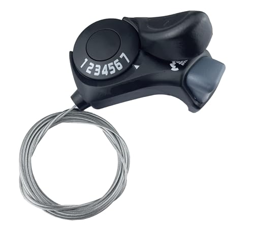 THALOUS Bicycle Gear Shift Lever 3x9 27 Speed Thumb Shifter with Gear Indicator Left Right for MTB Moutain Road Bike Tricycle