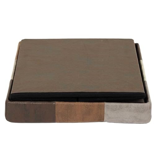 Pouf pliable marron contre le manque de place et de sièges - 6
