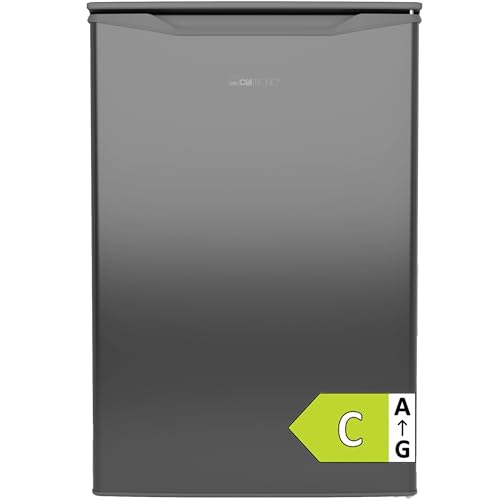 Clatronic® Gefrierschrank klein | Energieklasse C | 85cm | Tiefkühlschrank | leise 40dB | 3 Schubladen | Türanschlag wechselbar | bis zu -18°C | 87L Freezer | kleiner Gefrierschrank GS 102 inox