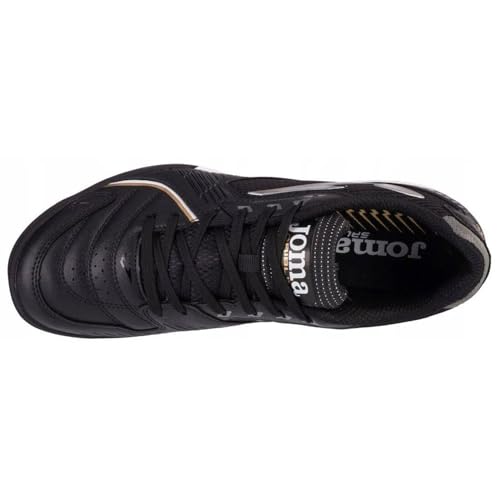 Chuteira Joma Dribling Futsal Preta e Dourada