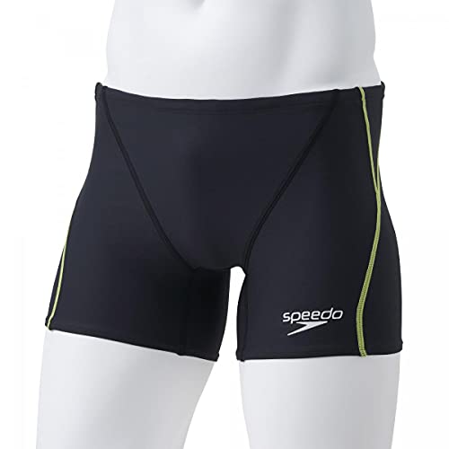 Speedo(スピード) 競泳用トレーニング水着 Touch TurnS Half Box タッチターンズハーフボックス 水泳 メンズ ST51952 ブラック/ライム O