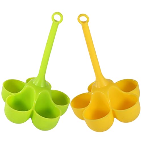 FUNOMOCYA 2Pcs Silicone Egg Cookers with Handheld Egg for Delicious Hard Boiled Eggs Practical Kitchen Gadget for Cooking and Steaming