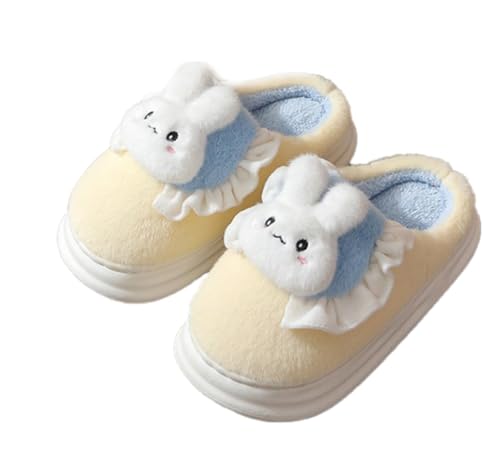 Women's and Men's Cute Cartoon Rabbit Slippers, Fluffy Couples, Soft and Comfortable Home Slippers, Indoor Anti slip and Warm External Shoes