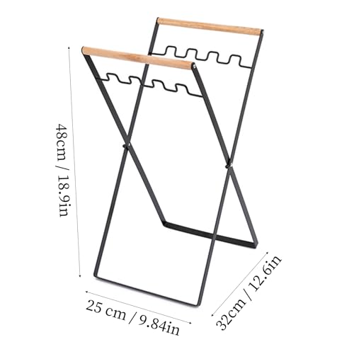 Support de sac d'épicerie multi usage en fer rigide pliable - 5