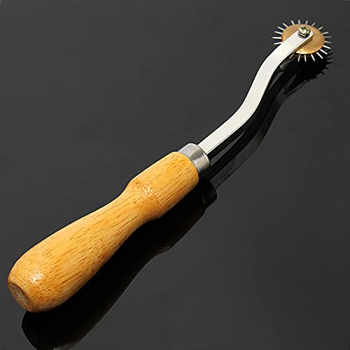 Rjwkaz Perfect 4Mm Pattern Wheel Needle Point Tracing Wheel Sewing Wheel Leather Paper Cloth (Yellow) #TOP3