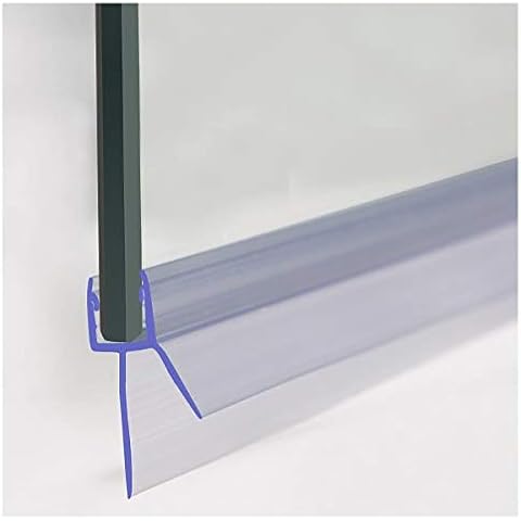 ECOSPA Rubber & Plastic Bath/Shower Screen Seal Strip for 4-6mm Glass Screens or Doors • Straight or Curved • Seals Gaps up to 15mm Cover