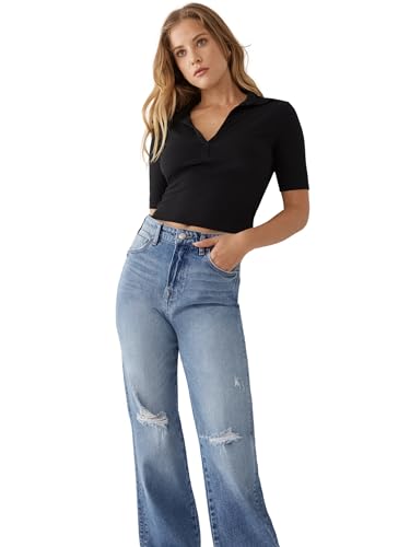 True Religion Women's High Rise Relaxed Straight Leg Jean2