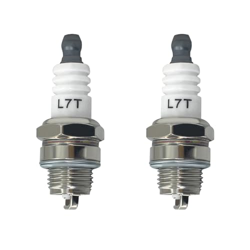 ANPTGHT L7T Spark Plug, Replaces BPM7A BM6A RCJ6Y RCJ7Y WSR5F for 33cc 43cc 47cc 49cc 2-Stroke Mini Pocket Bike ATV Quad Scooter Trimmer Blower Chainsaw Brushcutter Strimmer Lawnmover (2Pcs)