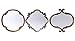 The IMPORT Collection 22-511- Set of Three Meadow Mirrors in Rustic Brown