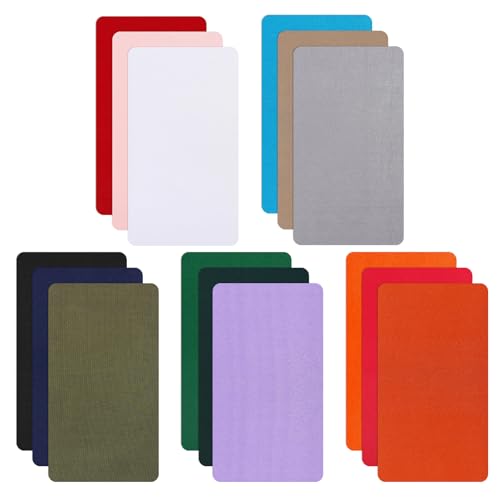 15Pcs Nylon Repair Patches, Self-Adhesive and Waterproof, Lightweight Repair Patches for Clothing Down Jacket Repair Holes Tearing(20x 10 cm)