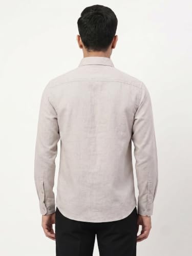 Image of Men's Regular Fit 100% Cotton Solid Casual Shirt