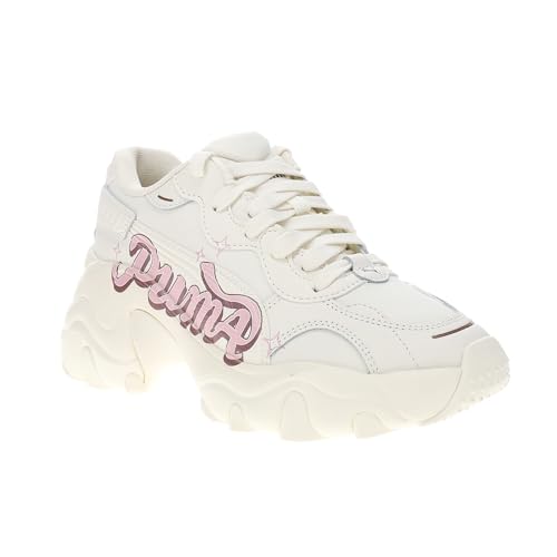 PUMA Womens Pulsar Collegecore Lace Up Sneakers Shoes Casual - White - Size 10 M2