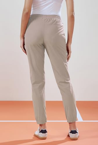 Image of TECHNOSPORT Women's Relaxed Fit Active Sports Joggers with DURACOOL Technology Mid Rise Drawstring Track Pants with Pockets Moisture Wicking Polyester Athleisure Workout Running Lounge Wear