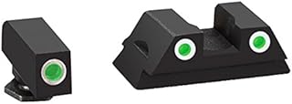 AmeriGlo Glock 43 and 43 3 Dot Tritium Set Front/Rear Classic Sight, Green/White,1.00 x 3.75 x 5.50 inches