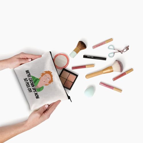 Snot Face Drop Deadfred Inspired Makeup Bag 90s Movie Fans Gift We’re Grown Ups Now So Piss Off Zipper Pouch (Now So Piss Off ku) - Image 4